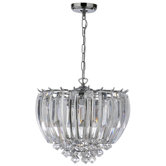 Sigma Four Light Pendant in Chrome