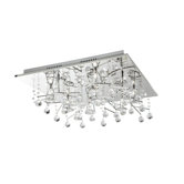 Lunar 9 Light Flush Ceiling Light in Chrome