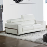 Flynt Leather Loveseat
