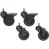 Castors for Mobile Stands in Black