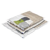 Three Pack Vacuum Pack Super Storage Combo Storage Bag in Clear