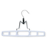 Twelve Pack Pant Clamp Hanger in White