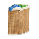 Wicker Corner Hamper