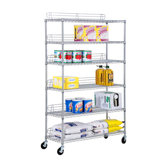 Six Tier Urban Shelving Unit in Chrome