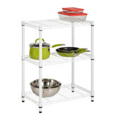 Three Tier Shelving Unit in White