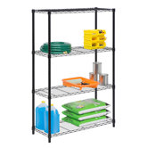 Four Tier Shelving Unit in Black