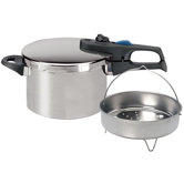 Praktika Stainless Steel Pressure Cooker Plus Basket