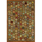 Hooked Cats Paw Brown Micro Rug