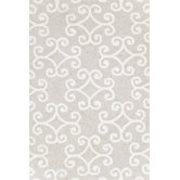 Hooked Scroll Platinum Rug
