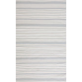 Rugby Light Blue Striped Rug