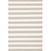 Trimaran Platinum/Ivory Striped Rug