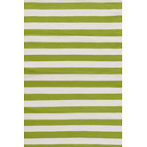 Trimaran Sprout/Ivory Striped Rug