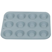 Non-Stick 12 Cup Ribbed Tart Pan
