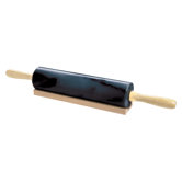 Marble Rolling Pin and Base in Black
