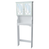 Bathroom Space Saver with Square Design in White