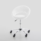 Round Office Chair in Black
