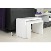 Supernova Nest of Table in High Gloss White