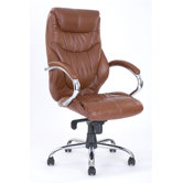 High Back Executive Chair with Chrome Armrest