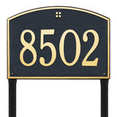 Cape Charles Estate Lawn Address Plaque