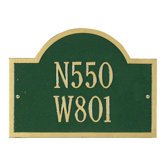 Wisconsin Special Standard Wall Address Plaque