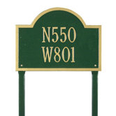 Wisconsin Special Standard Lawn Address Plaque