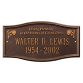 Alexandria "Living Eternally" Standard Wall Plaque