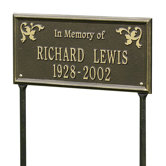 Wilmington "In Memory Of" Standard Lawn Plaque