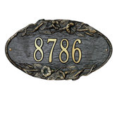 Morning Glory Standard Wall Address Plaque
