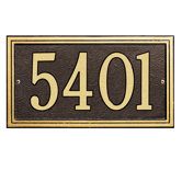 Double Line Standard Wall Address Plaque