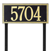Double Line Estate Lawn Address Plaque