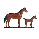 30" Mare & Colt Weathervane