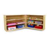 Portable Fold and Lock Shelf Cabinet
