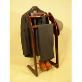 Windsor Wardrobe Valet in Mahogany