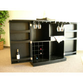 Steamer Trunk Bar Cabinet in Ebony