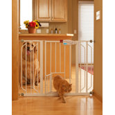 Extra-Wide Pet Gate with Pet Door