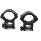 Flat-Stud Weaver Ring with 1" Inserts in Black