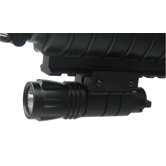 Pistol and Rifle LED Flashlight with Weaver Mount