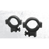 Low Dovetail Ring with 1" Inserts in Black