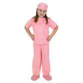 Jr. Dr. Scrubs Costume in Pink