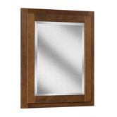 Georgetown Series 24" x 30" Black Walnut Surface Mount or Recessed Medicine Cabinet in Chestnut Finish