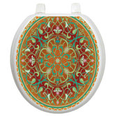 Classic Toilet Seat Applique with Medallion Design