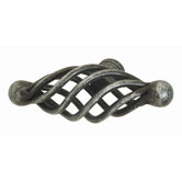 2.8" x 1.6" Wire Knob in Antique Black