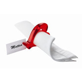 Love Napkin Rings in Red (Set of 2)