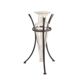 Vase with Stand in Clear