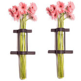 Single Tube Wall Vases (Set of 2)