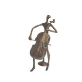 Cello Player in Cast Bronze