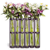 Tall Six Tube Hinged Vase