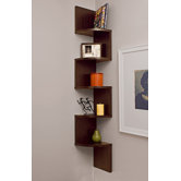 Corner Zig Zag Wall Shelf