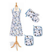 4 Pieces Butterflies Kitchen Linen Set