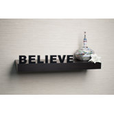 Decorative "Believe" Wall Mount Self